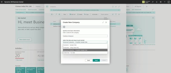 Create New Company in Business Central #company #new #microsoftdynamics365businesscentral #d365bc