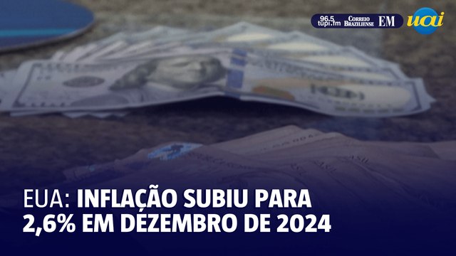 Inflação dos EUA subiu para 2,6% a 12 meses em dezembro de 2024