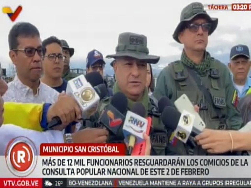 Táchira | Plan República cuenta con más de 12 mil funcionarios desplegados para Consulta Popular 2025