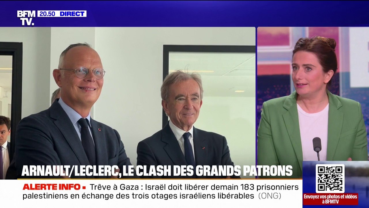 Marine Tondelier sur les propos de Michel-Édouard Leclerc: "Quand il y a des grands entrepreneurs qui disent les mêmes choses que nous, ça me fait plaisir"