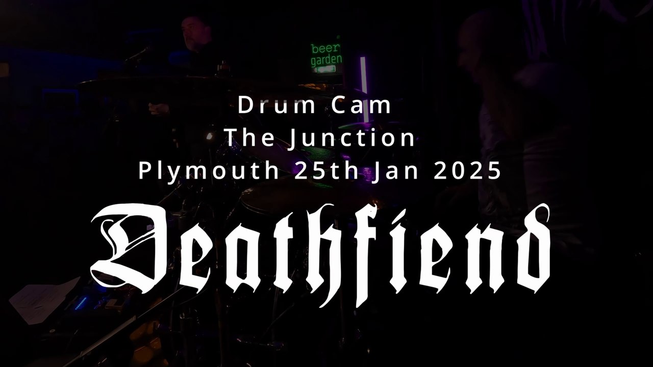 Deathfiend - Drum Cam - The Junction, Plymouth  25th Jan 2025