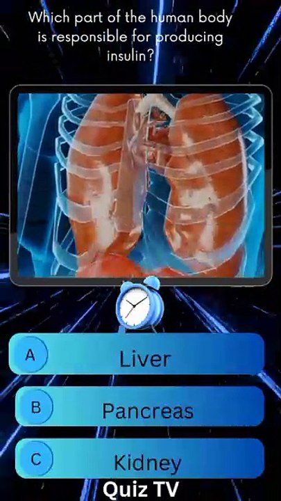 Which part of the human body is responsible for producing insulin?