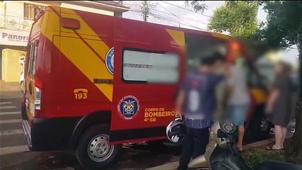 Motociclista atropela mãe e filho no Universitário