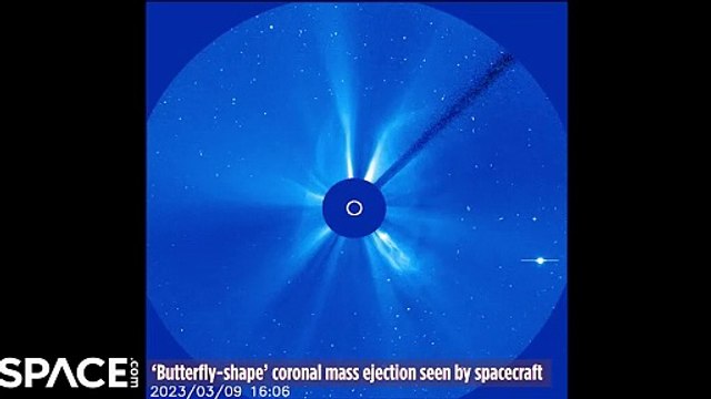 'Butterfly-Shape' Coronal Mass Ejection Captured