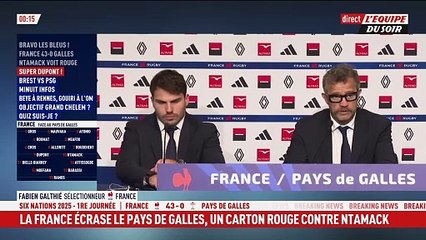 Galthié : «Satisfait par la victoire» - Rugby - Tournoi - Bleus