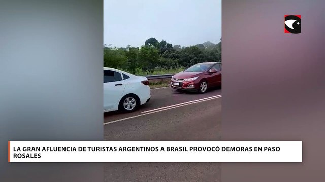 La gran afluencia de turistas argentinos a Brasil provocó demoras en Paso Rosales