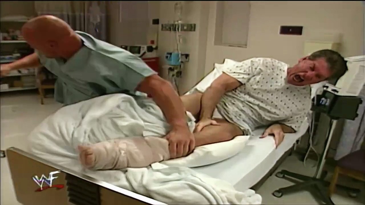 Stone Cold Check's In On Vince McMahon At The Hospital!