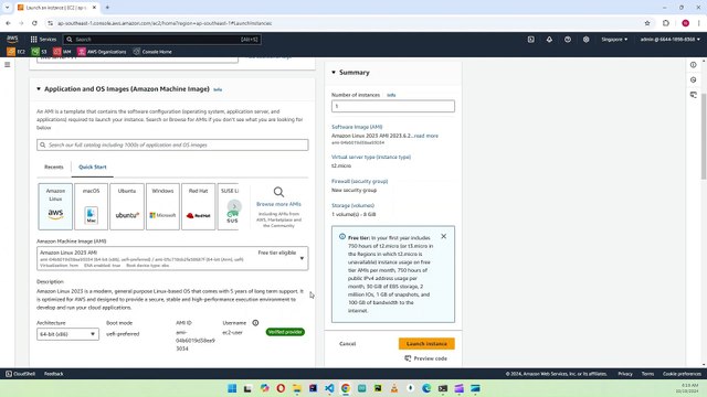 AWS-Launch Apache web server on EC2 instance