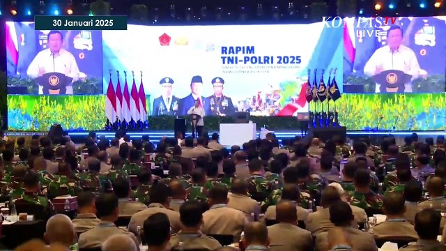 [FULL] Pidato Presiden Prabowo di Rapat Pimpinan TNI-Polri, Ingatkan Aparat Harus Mengabdi ke Rakyat