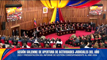 Tribunal Supremo de Justicia realiza sesión solemne de Apertura de Actividades Judiciales 2025