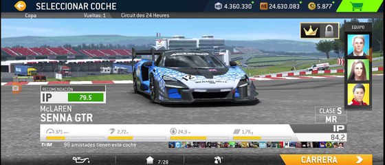REAL RACING 3 2° VID📹 CONTINUAC RONDA 7 MCLAREN SENNA GTR CIRC 🛣️🏁 DE 24H DE LE MANS
