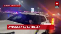 Reportan desplome de avión cerca del Roosevelt Mall en Filadelfia; hay múltiples víctimas