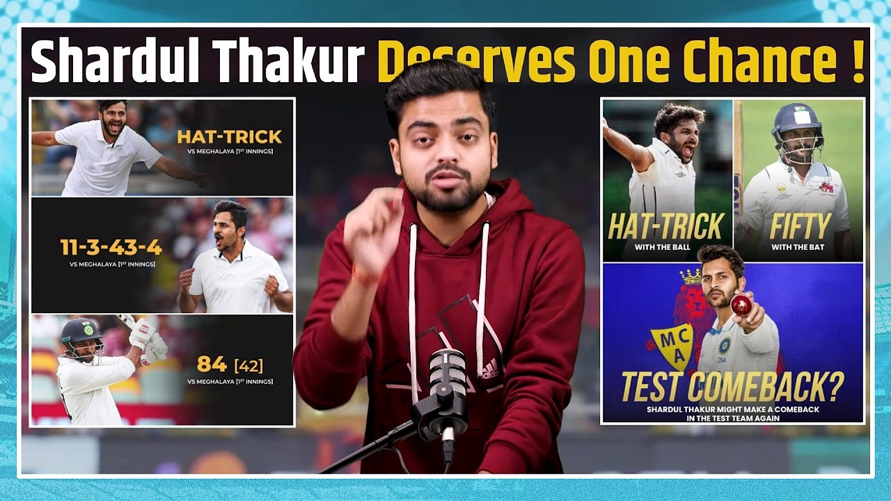 After a Hat-Trick, Shardul Thakur smashed 84 (42) with a SR of 200 against Meghalaya in Ranji !