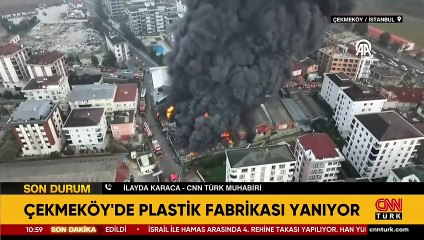 SON DAKİKA... Çekmeköy'de lastik deposunda yangın