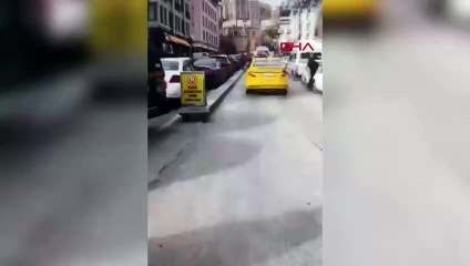 Karaköy'de valelerle esnaf arasında silahlı park yeri kavgası