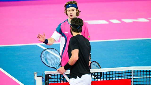 Tennis - Montpellier 2025 - La victoire d'Andrey Rublev contre Nikoloz Basilashvili à l'Open Occitanie