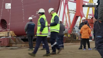 World's longest cargo sail ship launched in Turkey