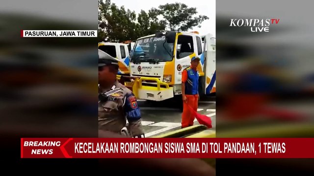 Kronologi Bus Brimob Angkut Siswa SMA 1 Porong Tabrak Tiang Pembatas Tol Pandaan-Malang