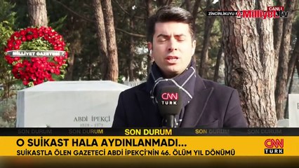 Abdi İpekçi ölümünün 46. yılında İstanbul'da mezarı başında anıldı