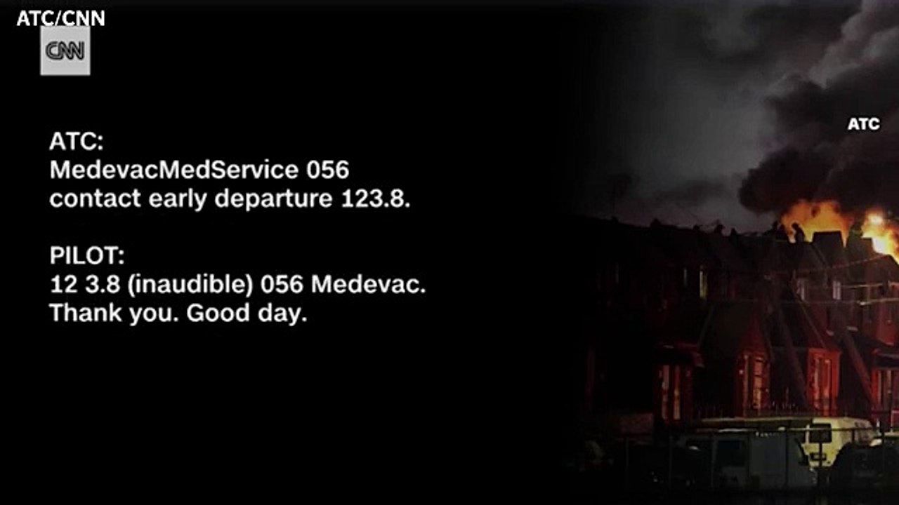 Air traffic control audio describes moments leading to Philadelphia air ambulance crash