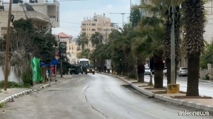 Il bus coi detenuti palestinesi rilasciati ? in Cisgiordania