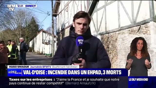 Incendie dans un Ehpad à Bouffémont: le bilan est de trois décès et neuf blessés