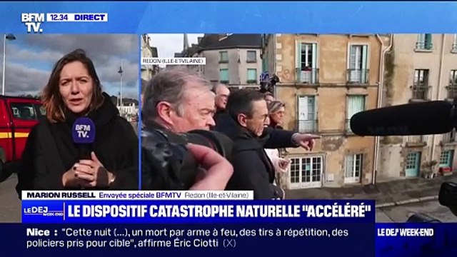 Crues à Redon: Bruno Retailleau a indiqué que le dispositif d'état de catastrophe naturelle sera accéléré