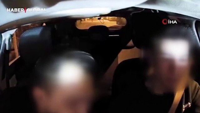 Müşteri kılığına girerek Martı Tag sürücüsünü alıkoyan taksici kamerada