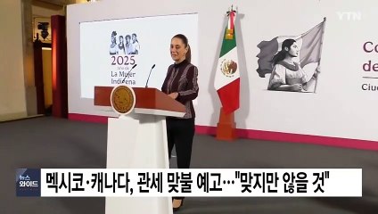 멕시코·캐나다, 관세 폭탄 맞대응 예고..."맞고만 있지 않겠다" / YTN