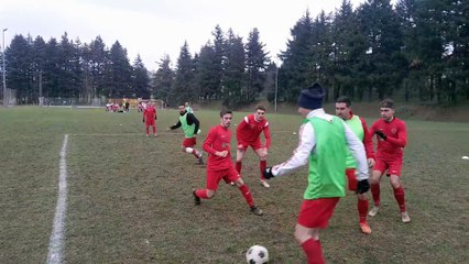 LA SUITE DE L'ÉCHAUFFEMENT DES JOUEURS AS DU PIC VS FC LARNAGE DIMANCHE 02 FÉVRIER 2025