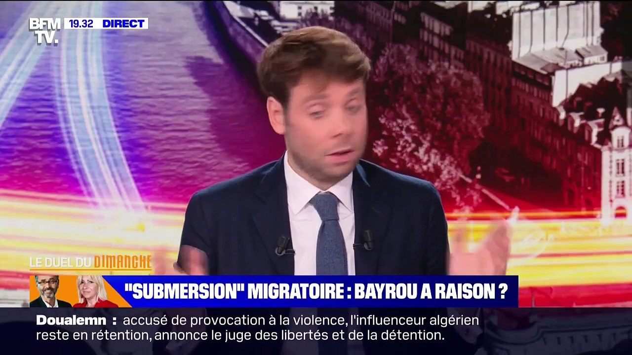 Propos de François Bayrou sur la "submersion migratoire": "On devrait tous applaudir", réagit Robert Ménard