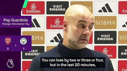 Guardiola explains how City lost their way in 5-1 defeat to Arsenal
