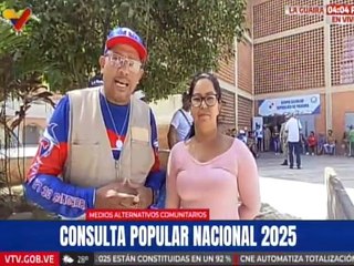 Guaireños disfrutan de la fiesta electoral prevista por la 1ra Consulta Popular 2025