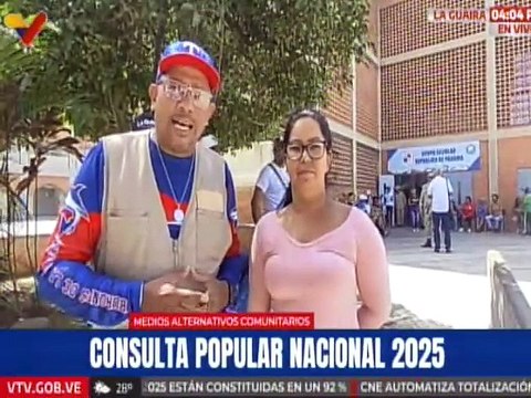 Guaireños disfrutan de la fiesta electoral prevista por la 1ra Consulta Popular 2025