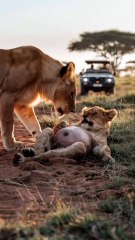 A-Lion-Cub-in-Distress-is-Saved-by-Veter.