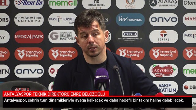 Emre Belözoğlu: Antalyaspor, şehrin tüm dinamikleriyle ayağa kalkacak