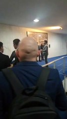 Candidato Hugo Motta a caminho da reunião de líderes na Câmara dos Deputados