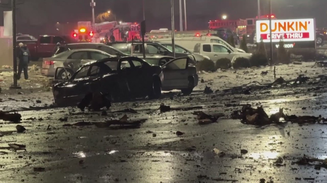 Catastrophic plane crash rips through Philadelphia, leaving at least 6 victims