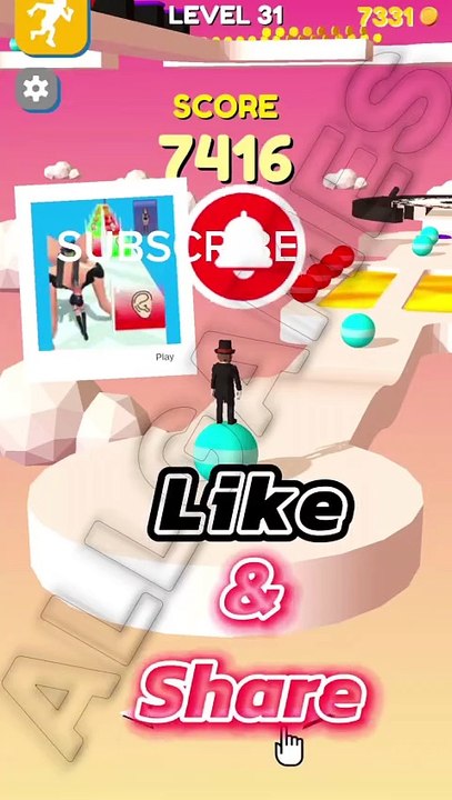 Stack Rider LVL 31 Gameplay FUN GAME #shorts #StackRider #fungames #viralvideo