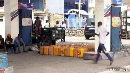 A Goma banche chiuse e distributori senza benzina