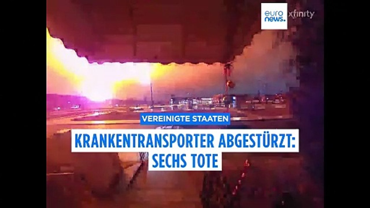 Krankentransporter in Philadelphia abgestürzt: Sechs Tote, darunter ein Kind