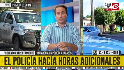 Delincuentes asesinaron a policía que intentó frustrar un robo