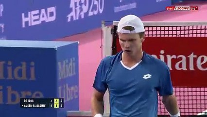 Auger-Aliassime en finale après sa victoire sur de Jong - Tennis - Open Occitanie