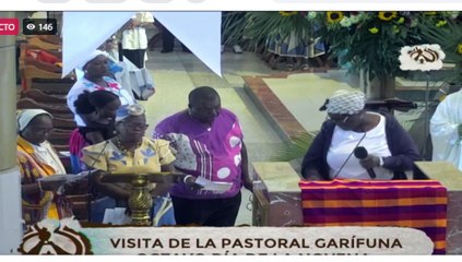 Celebran misa garífuna en honor a la Virgen de Suyapa