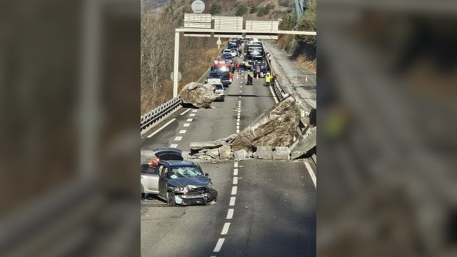 Après un éboulement rocheux en Savoie, la circulation saturée vers les stations de ski