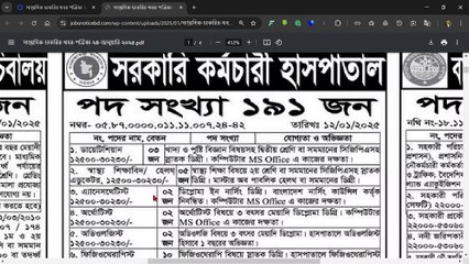 ২৪_০১_২০২৫ সাপ্তাহিক চাকরির খবর পত্রিকা ৫ চাকরির খবর যা আপনি হয়তো জানেন না! #ChakrirNews #jobnews