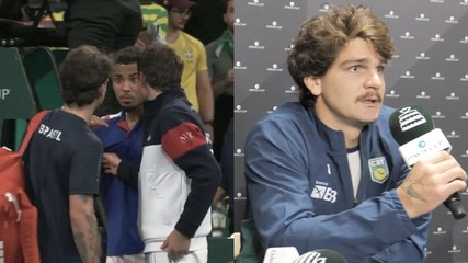Tennis - Coupe Davis 2025 - Thiago Seyboth Wild et Jaime Oncins sur la fin de match tendue avec Arthur Fils