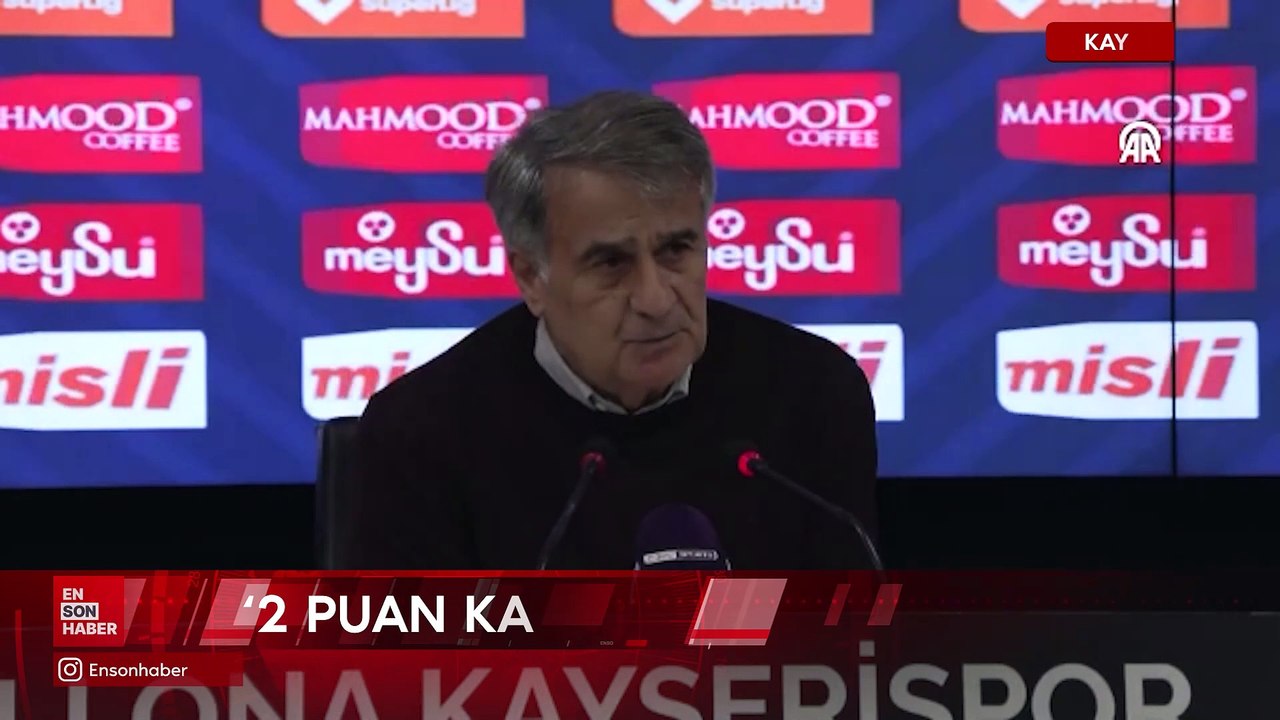 Şenol Güneş: Kendi oyunumuzun altında kaldık, 2 puan kaybettik üzgünüz