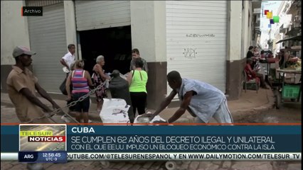 62 años del bloqueo económico ilegal de EE.UU. contra Cuba
