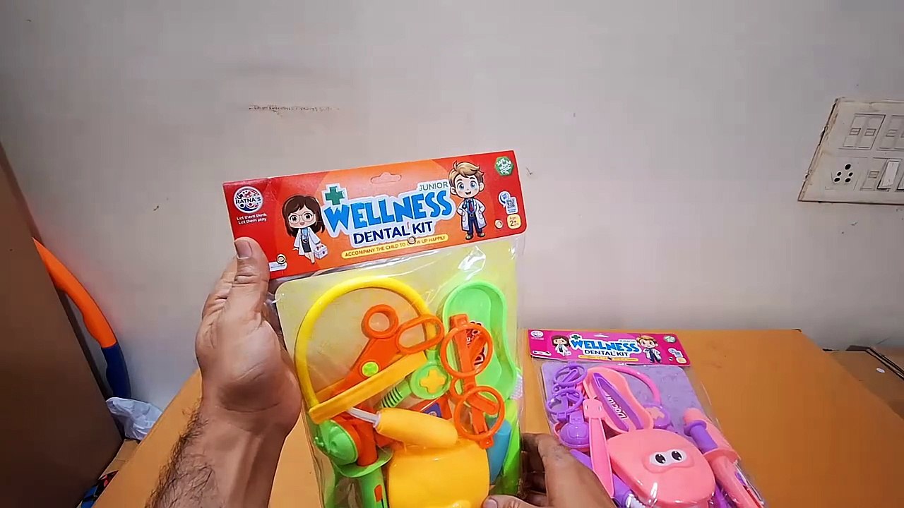 Unboxing and Review of prem ratna junior dental kit and wellness kit Play Set for Kids Pretend Play Toys